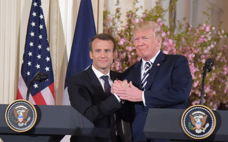 Az iráni atomalku volt a legfontosabb téma a Trump-Macron találkozón